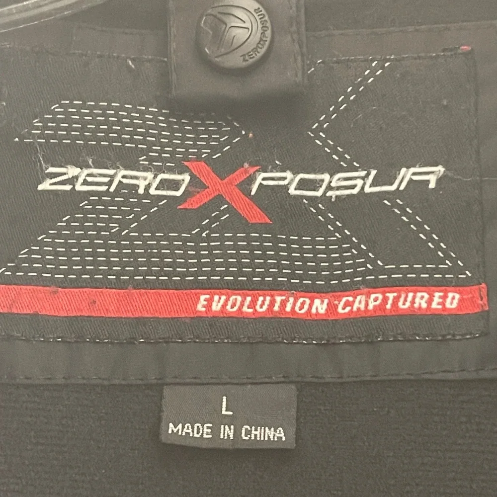 ZeroXposur Mens Evolution Captured Windbreaker Jacket‎ Black Grey L 84340-3